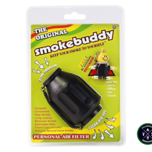 Smoke Buddy: dispositivo portátil que elimina humo y olores con filtros de carbono. Disfruta sin dejar rastro con Smoke Buddy.
