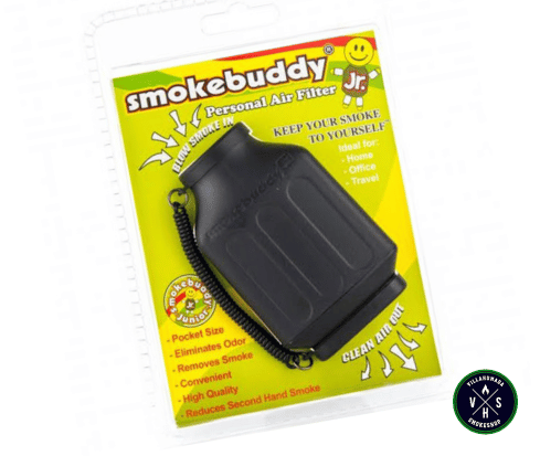 Smoke Buddy Junior: dispositivo compacto con filtro de carbono que elimina humo y olores. Ideal para discreción y portabilidad.