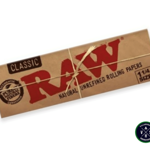 Raw 1 1/4 Original: papeles sin colorantes para un quemado uniforme y un sabor puro. Calidad natural en cada sesión.